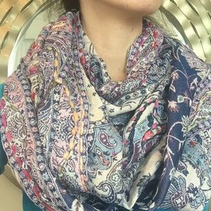 Anthropologie Raj multicolor Infinity scarf